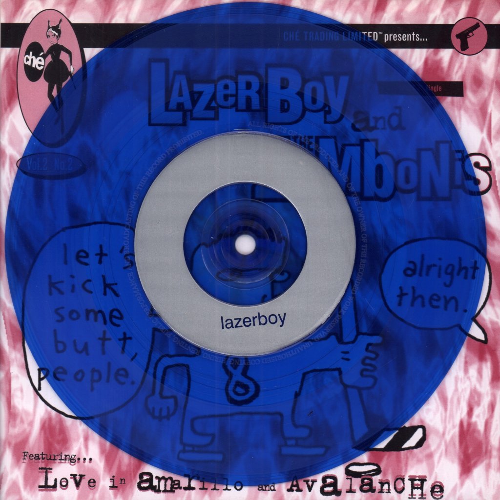 Lazerboy / Zambonis - Love In Amarillo / Avalanche - 7 Inch