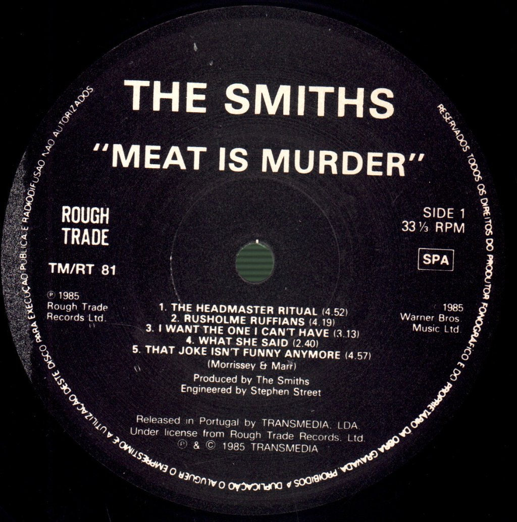 Smiths - Meat Is Murder - Lp