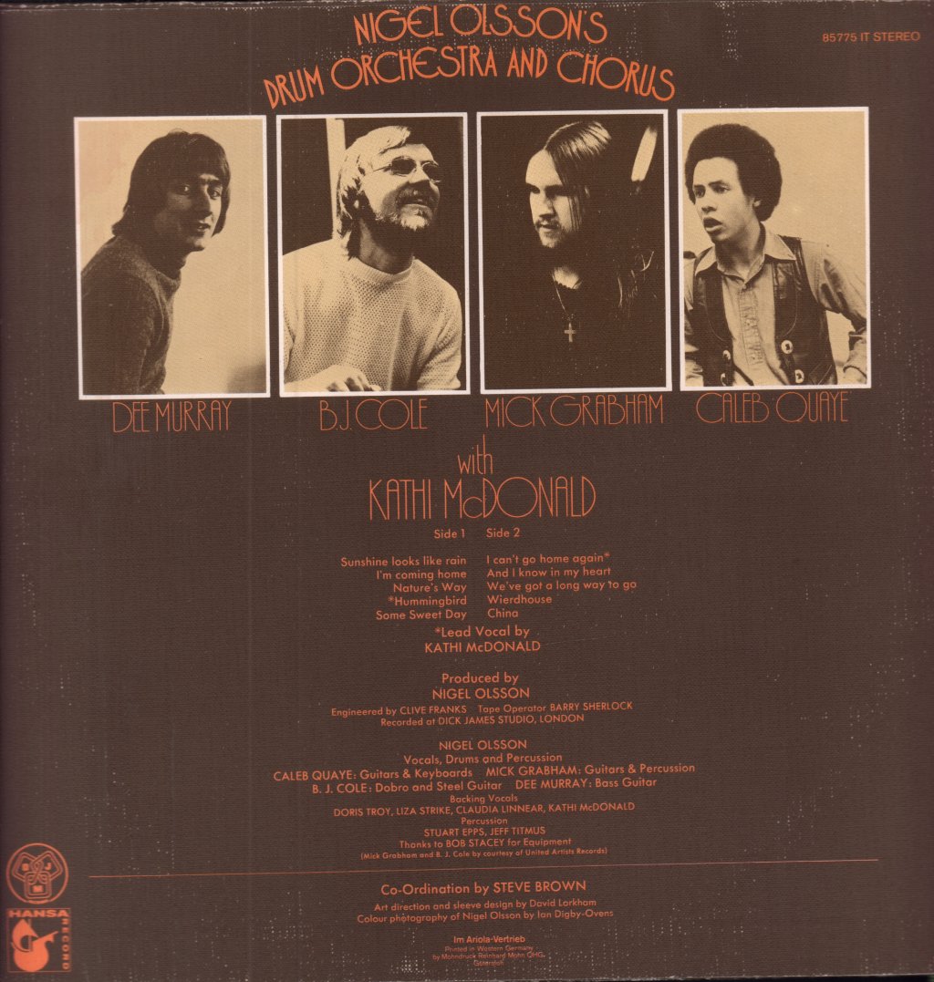 Nigel Olsson - Nigel Olsson's Drum Orchestra And Chorus - Lp