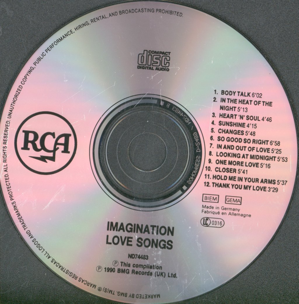 Imagination (80'S Pop Group) - Love Songs - Cd