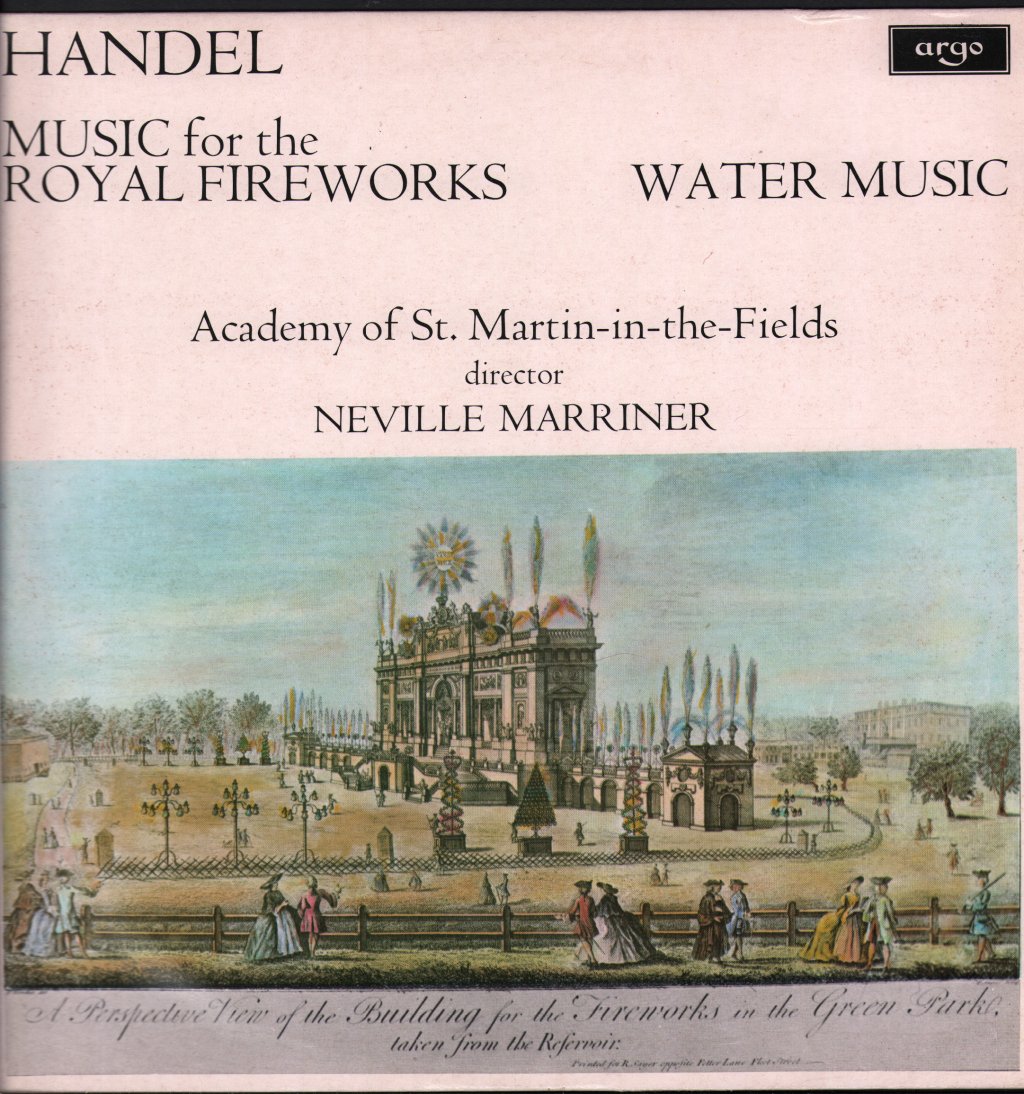 Neville Marriner / Academy Of St.Martin-In-The-Fields - Handel - Music For The Royal Fireworks / Water Music - Lp