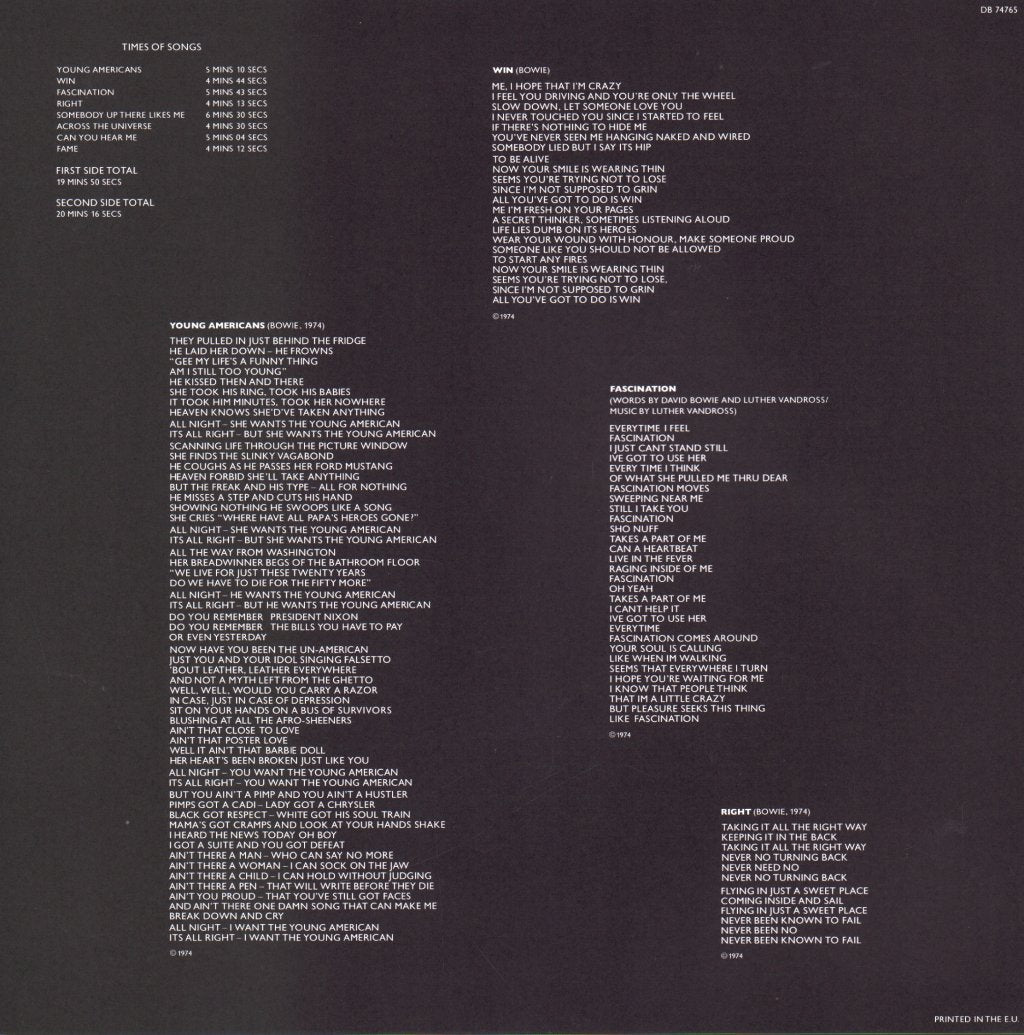 David Bowie - Young Americans - Lp