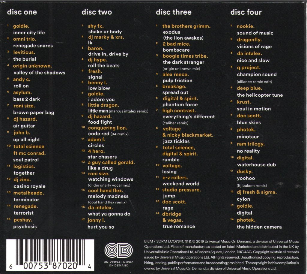 Goldie - Drum & Bass Life - Cd Set