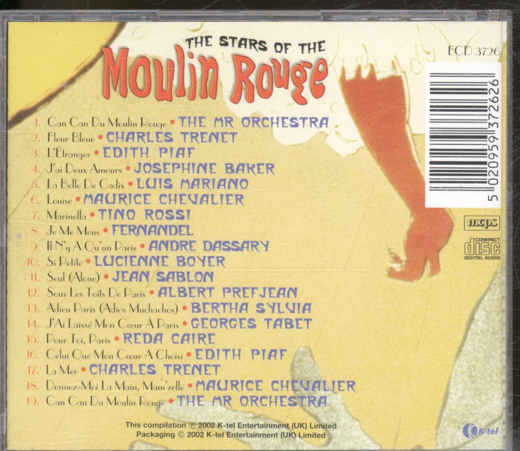 Various Artists - Stars Of Moulin Rouge - Cd