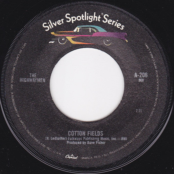 Highwaymen - Michael / Cotton Fields - 7 Inch