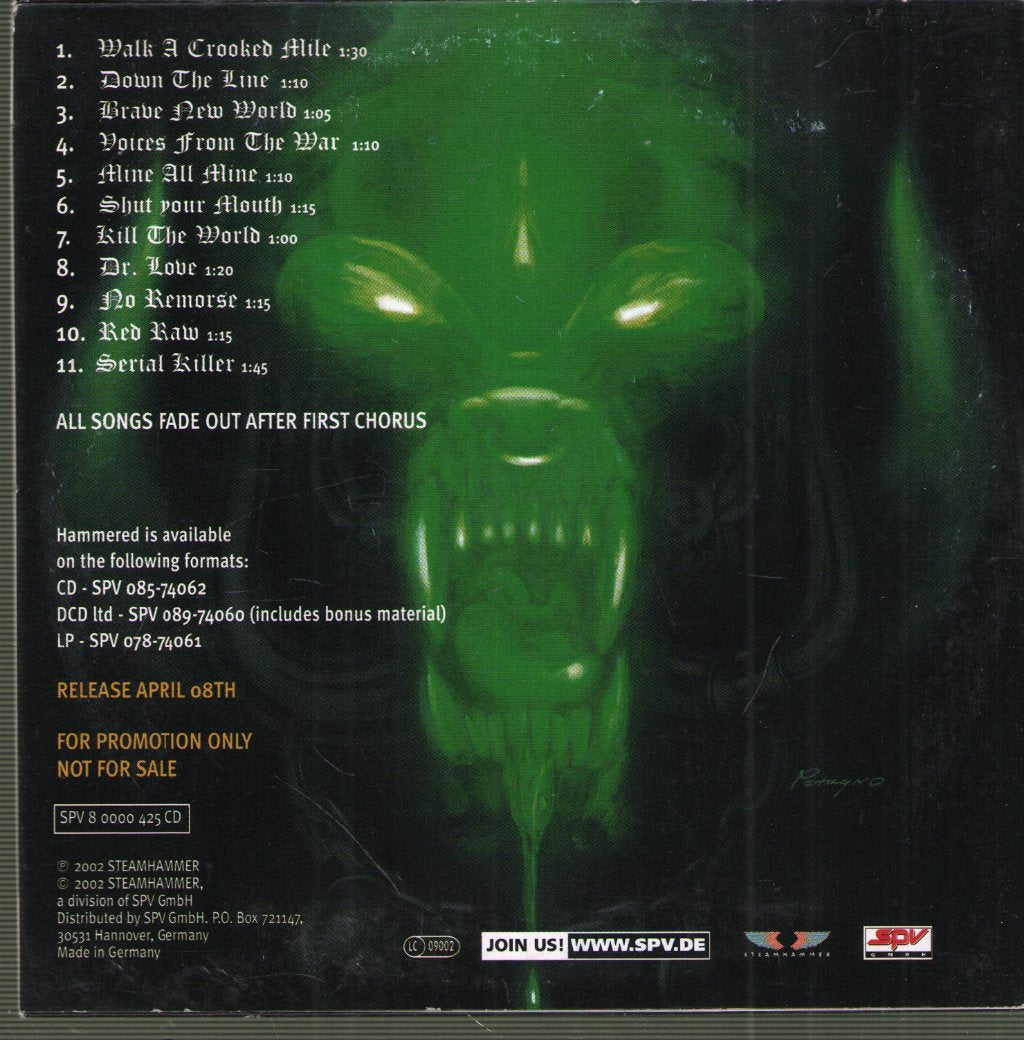 Motorhead - Hammered - Cd