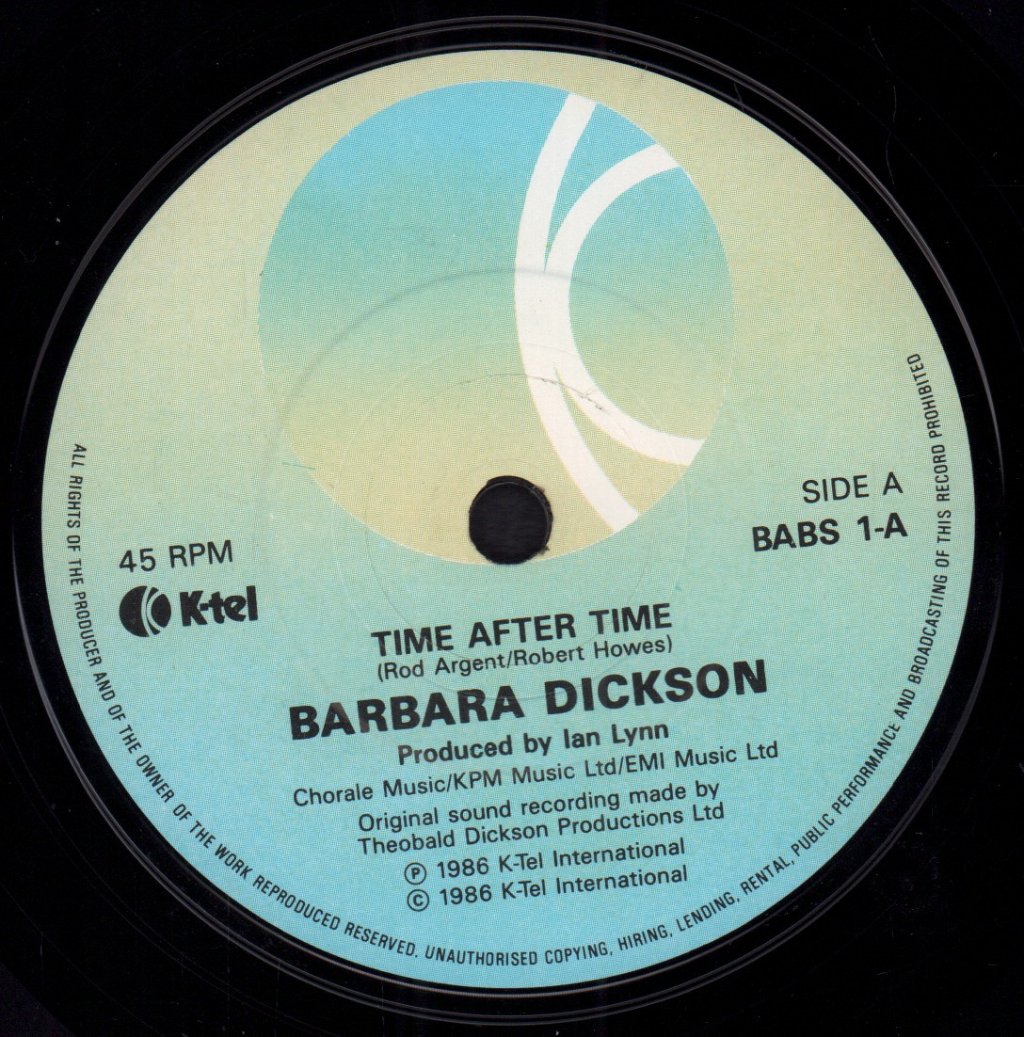 Barbara Dickson - Time After Time - 7 Inch