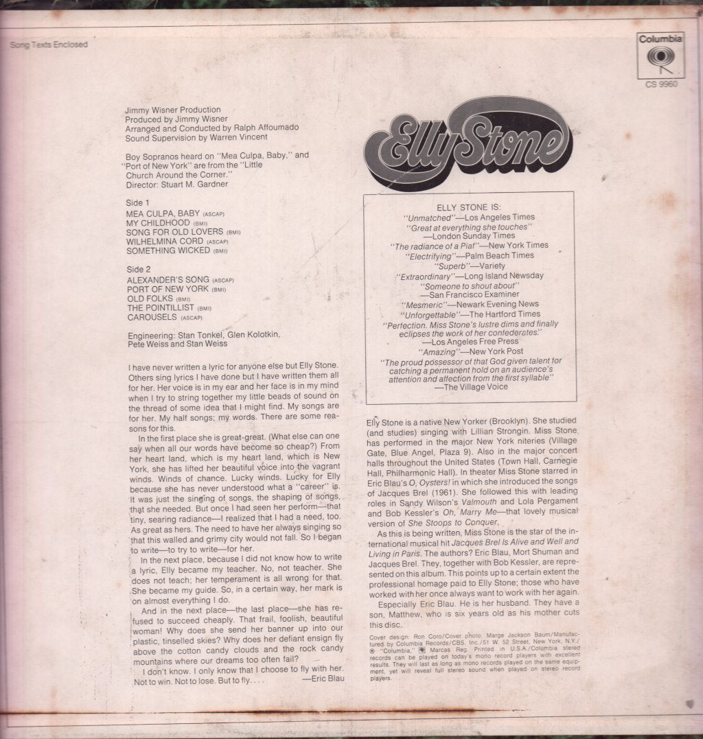Elly Stone - Elly Stone - Lp