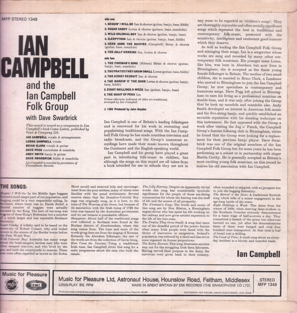 Ian Campbell Folk Group With Dave Swarbrick - Ian Campbell Folk Group With Dave Swarbrick - Lp