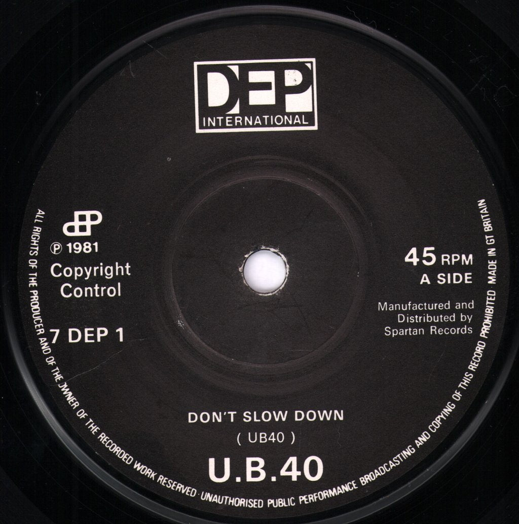 UB40 - Don't Slow Down - 7 Inch
