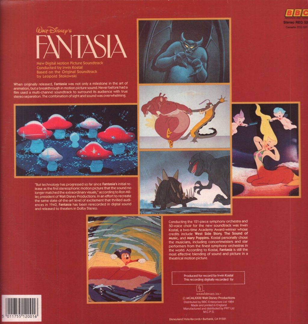 Walt Disney's Fantasia - New Digital Motion Picture Soundtrack - Lp