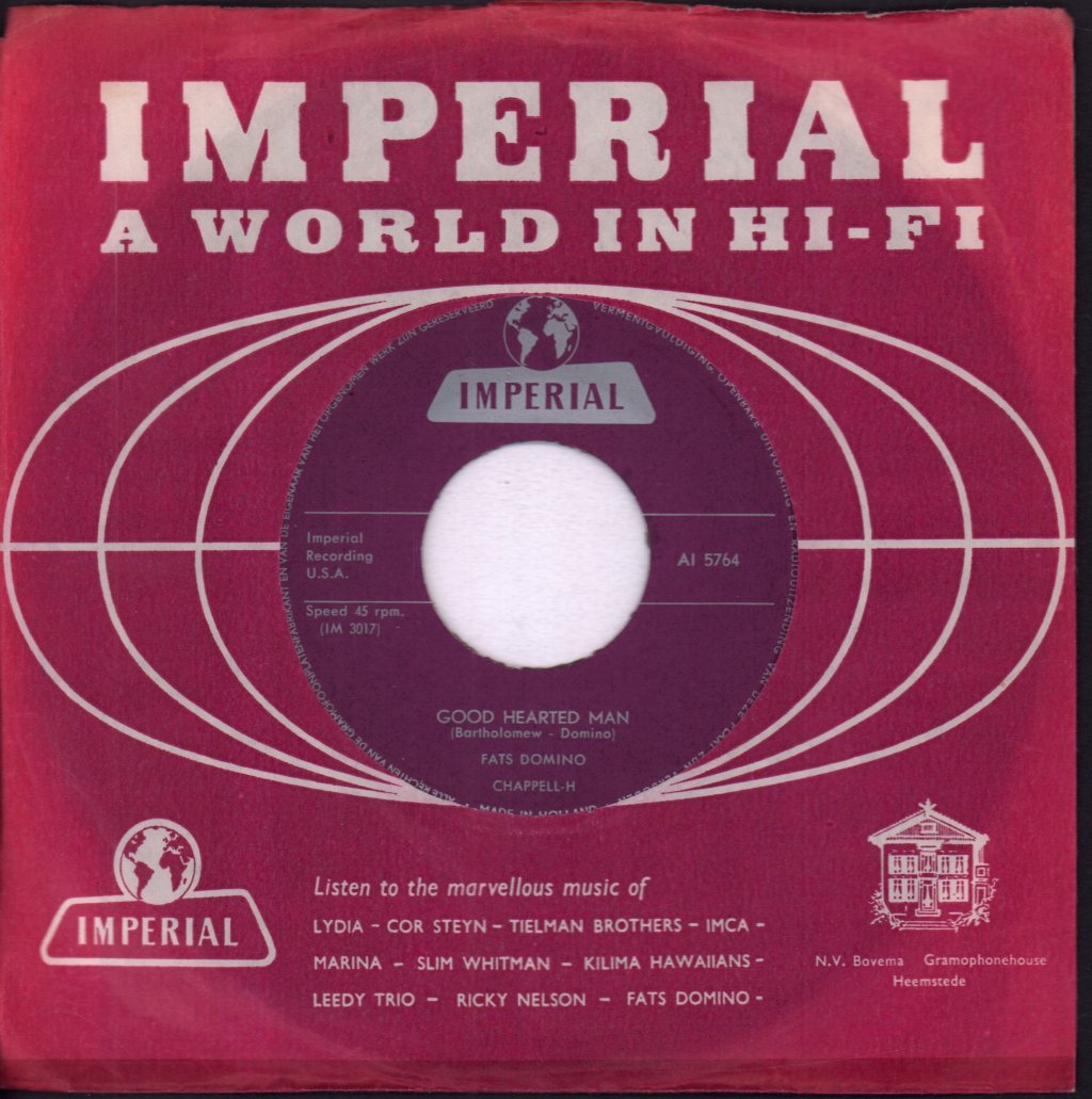 Fats Domino - Good Hearted Man / Let The Four Winds Blow - 7 Inch