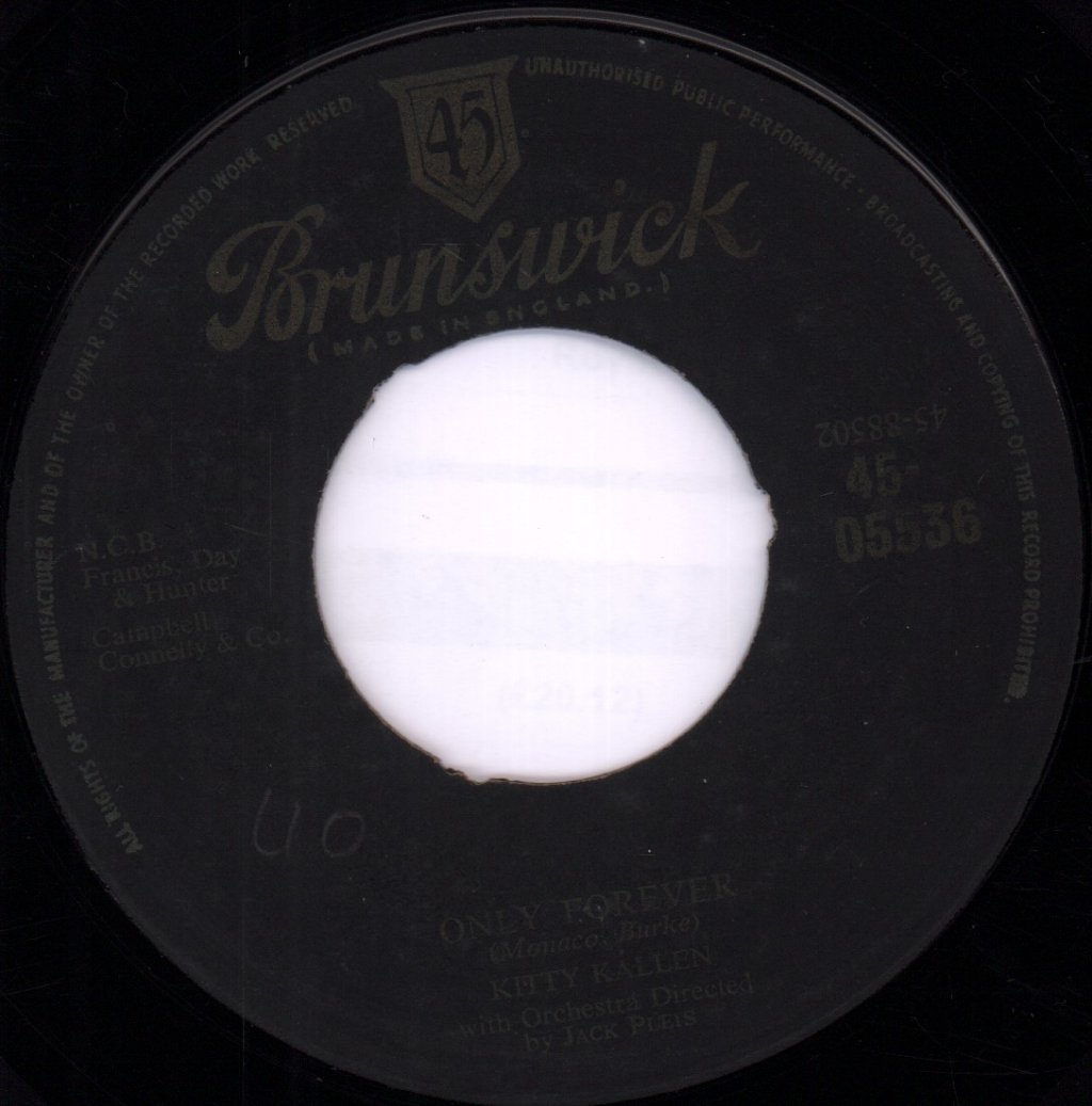 Kitty Kallen and Georgie Shaw - Go On With The Wedding - 7 Inch