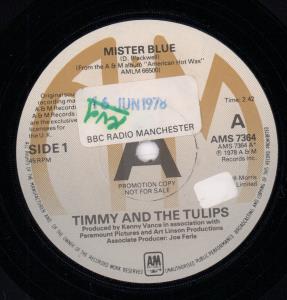 Timmy And The Tulips / Chesterfields - Mister Blue/Why Do Fools Fall In Love - 7 Inch