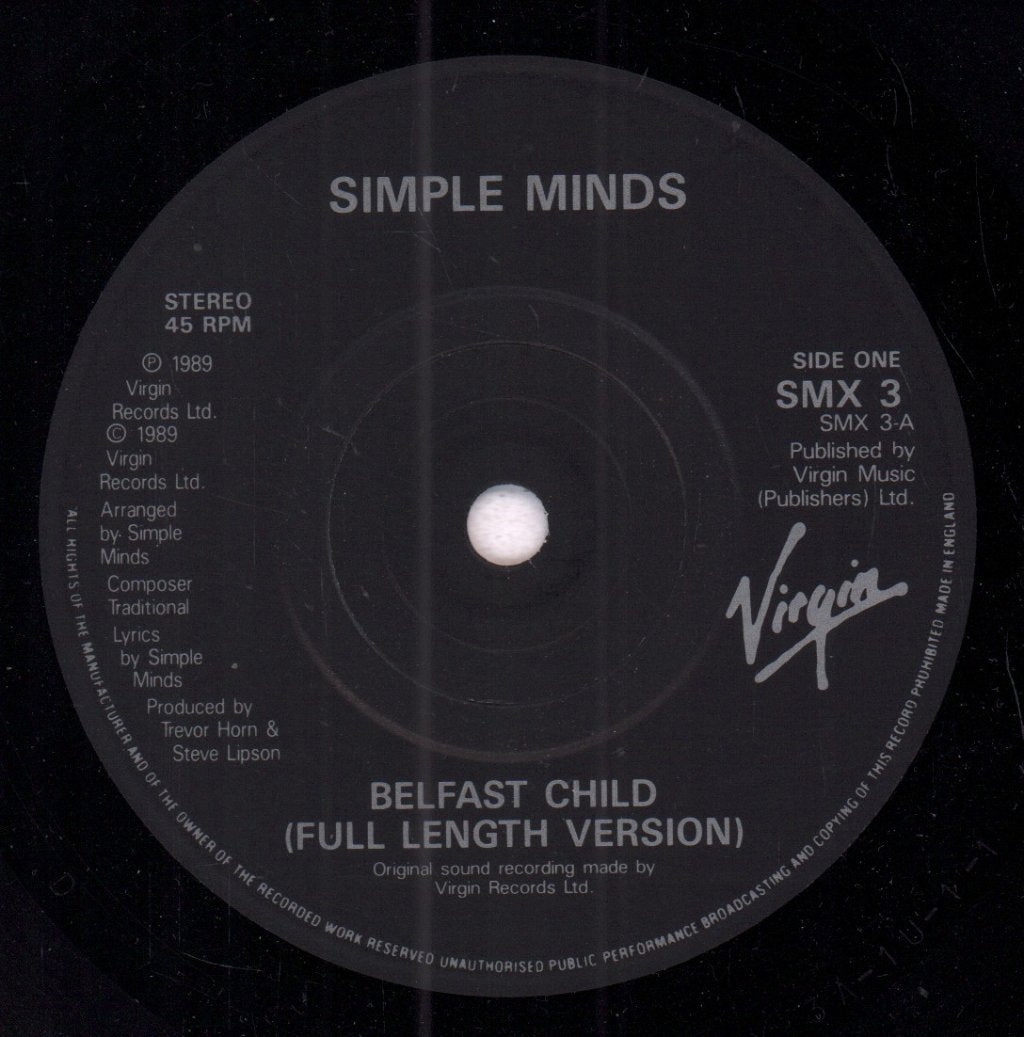 Simple Minds - Belfast Child - 7 Inch