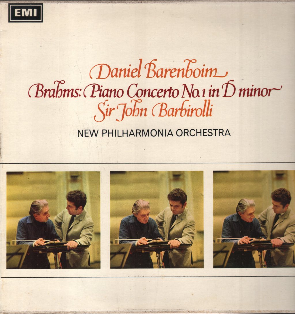Daniel Barenboim / Sir John Barbirolli / New Philharmonia Orchestra - Brahms Piano Concerto No.1 In D Minor - Lp