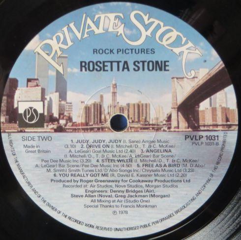 Rosetta Stone (Glam) - Rock Pictures - Lp