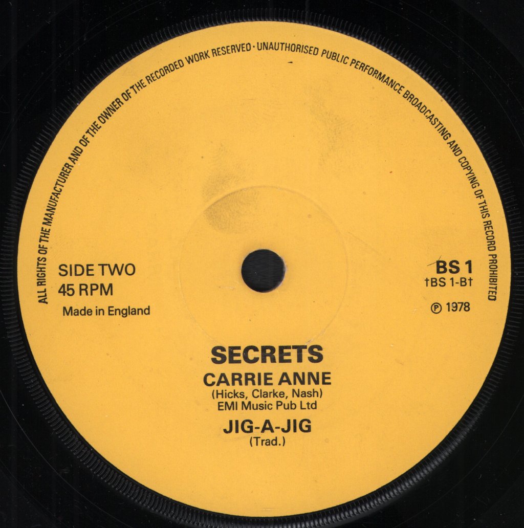 Secrets (70'S Group) - Hawaii 5-0 - 7 Inch