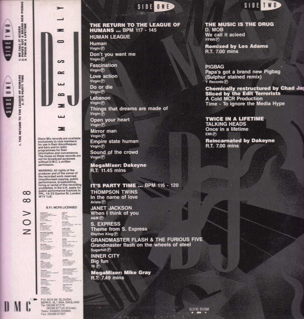 Various Artists - November 88 - Mixes 1 - 12 Inch