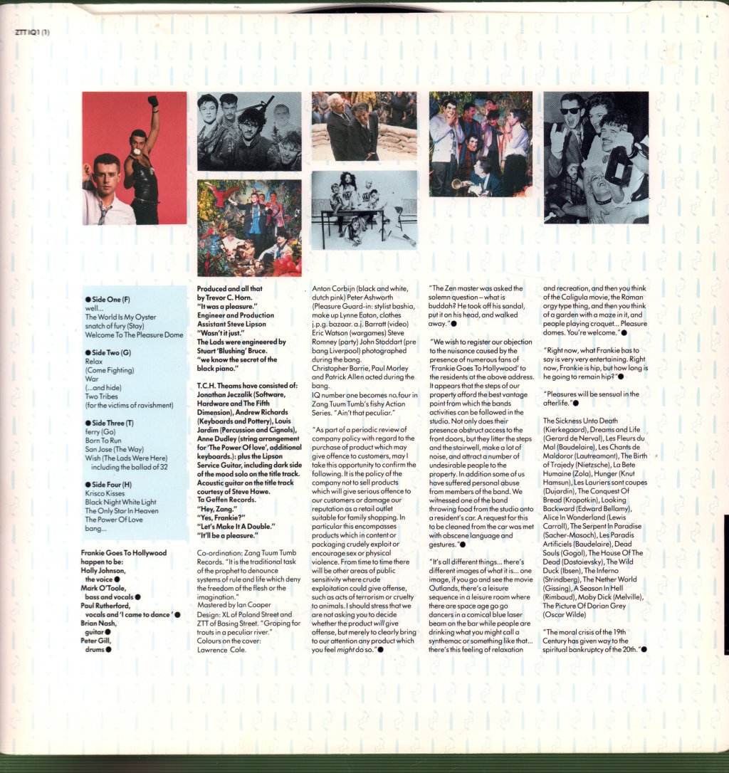 Frankie Goes To Hollywood - Welcome To The Pleasuredome - Double Lp