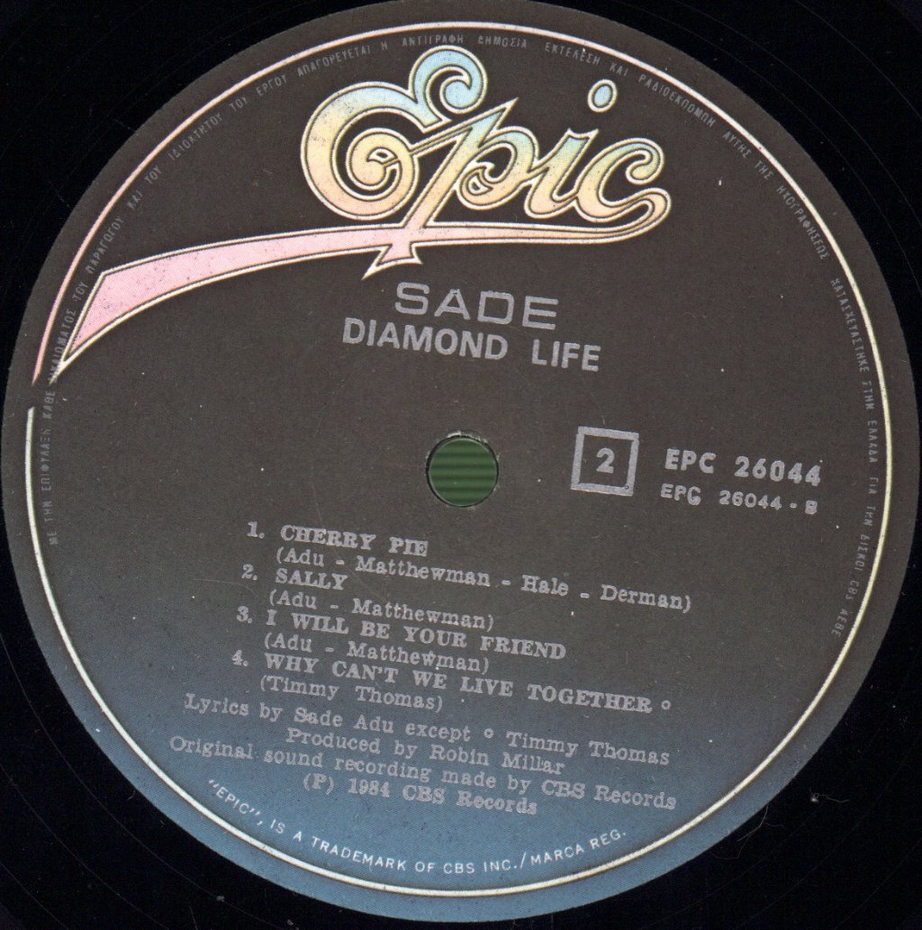 Sade - Diamond Life - Lp