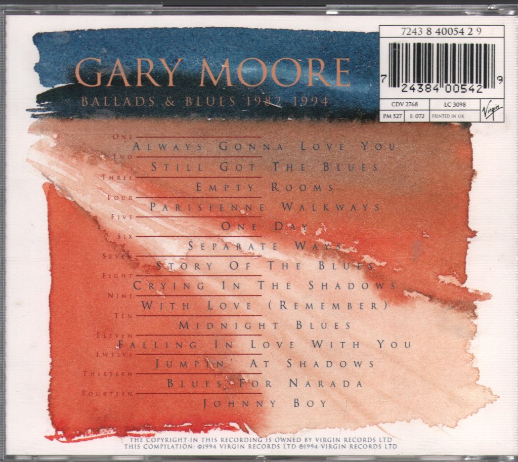 Gary Moore - Ballads And Blues 1982-1994 - Cd