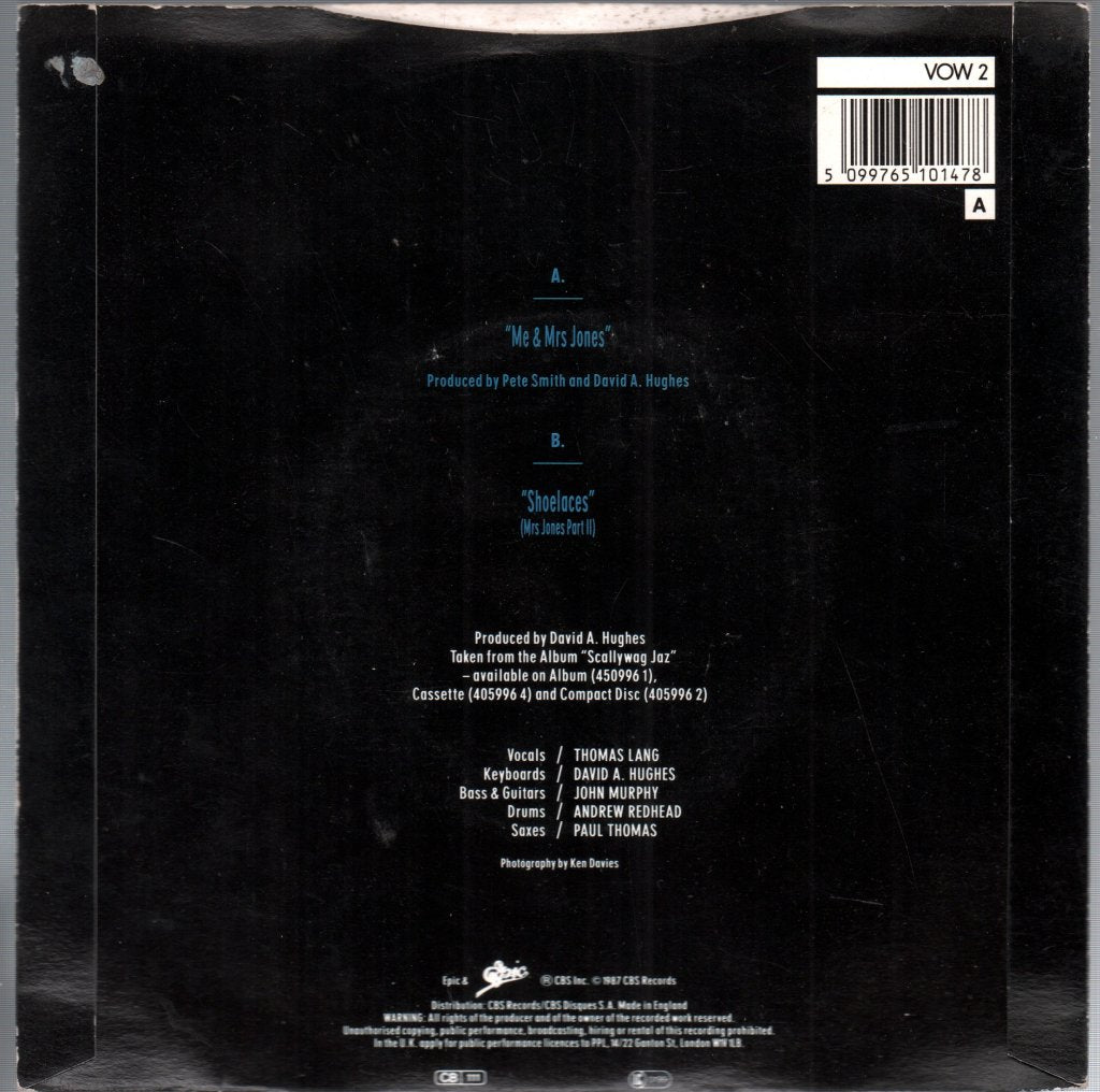 Thomas Lang - Me And Mrs Jones - 7 Inch