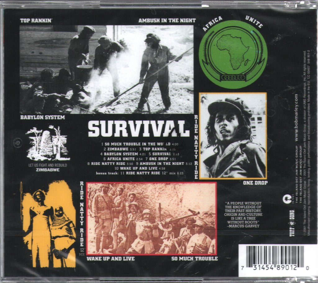Bob Marley & The Wailers - Survival - Cd