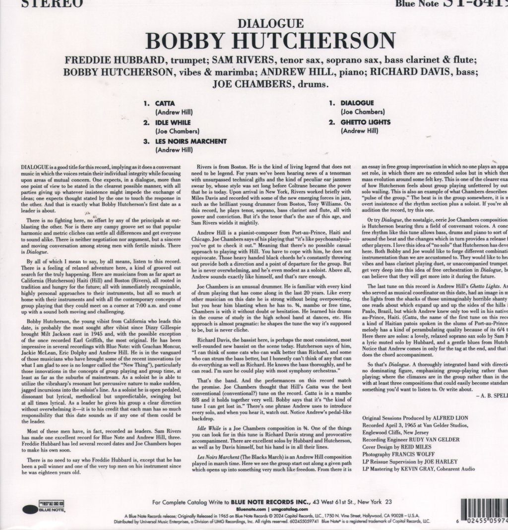 Bobby Hutcherson - Dialogue - Lp