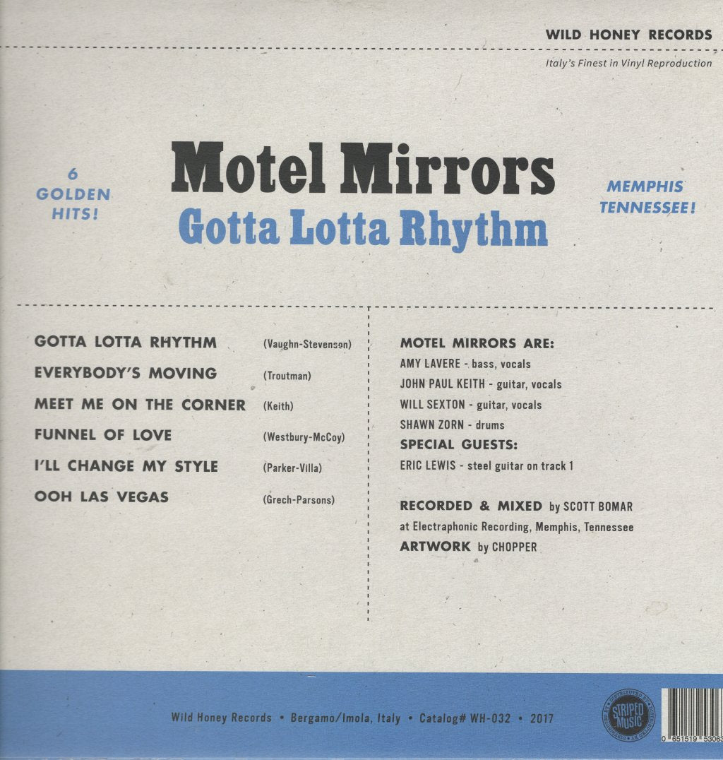 Motel Mirrors - Gotta Lotta Rhythm - 12 Inch