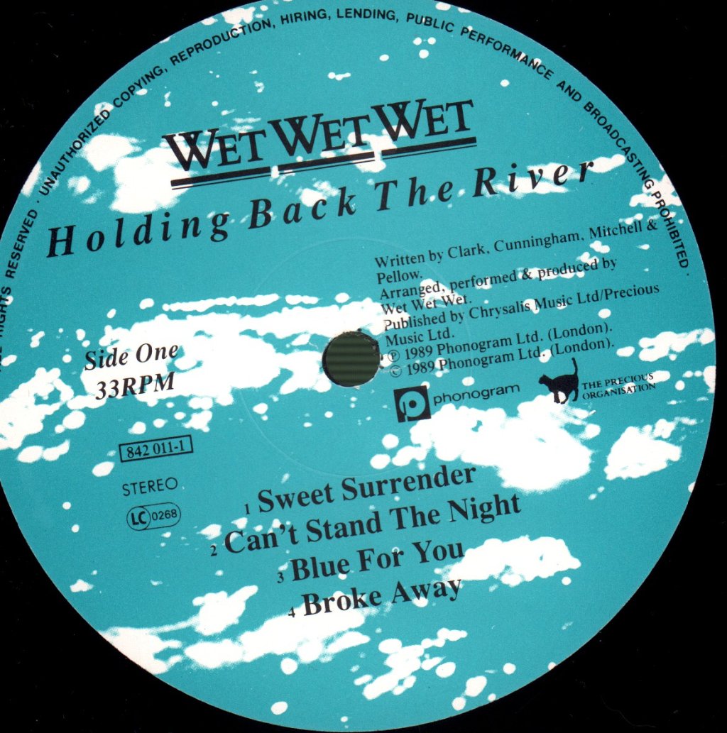 Wet Wet Wet - Holding Back The River - Lp