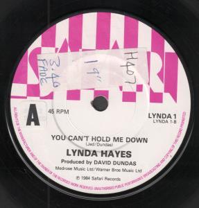 Lynda Hayes - You Can't Hold Me Down - 7 Inch