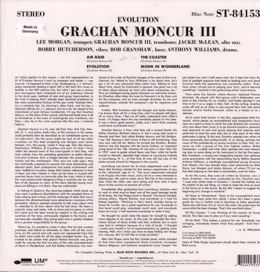 Grachan Moncur III - Evolution - Lp