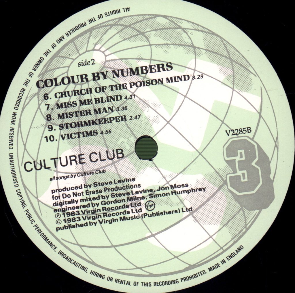 Culture Club - Colour By Numbers - Lp