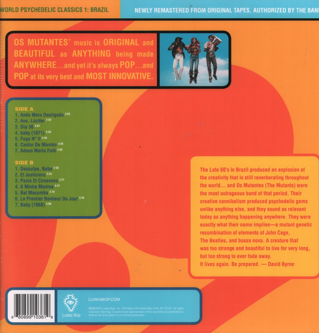 Os Mutantes - World Psychedelic Classics 1: Everything Is Possible: The Best of Os Mutantes - Lp