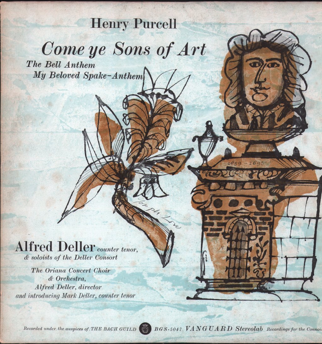Alfred Deller /  Mark Deller / Oriana Concert Choir & Orchestra - Henry Purcell - Come Ye Sons Of Art - Lp
