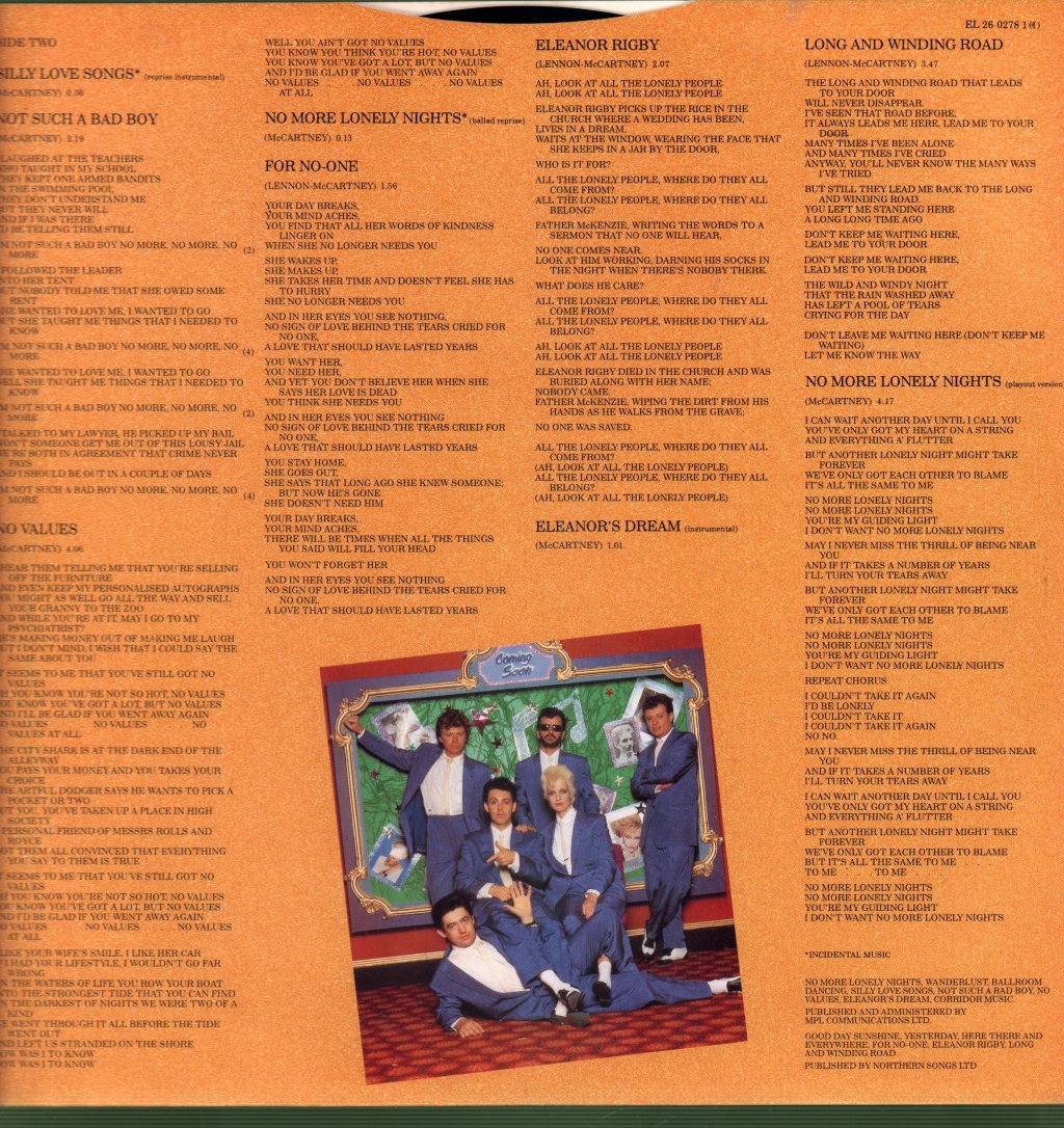 Paul McCartney - Give My Regards To Broad Street - Lp