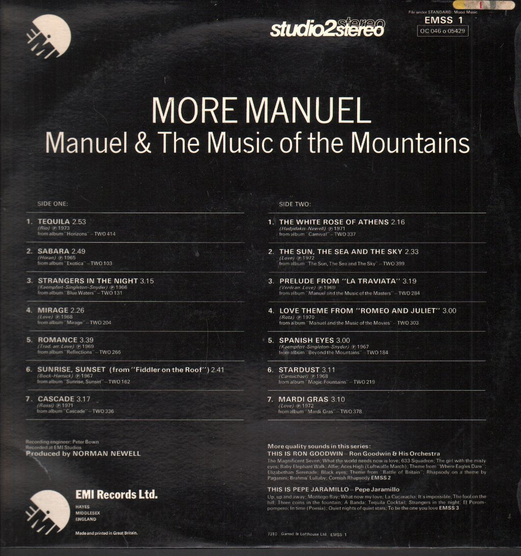 Manuel And The Music Of The Mountains - More Manuel - Lp