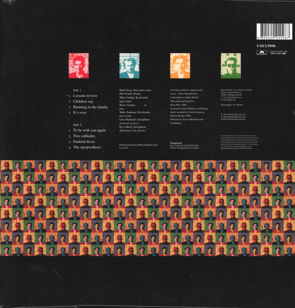 Level 42 - Running In The Family - Lp