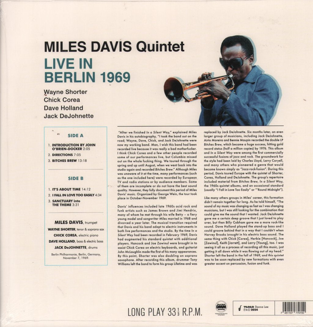 Miles Davis Quintet - Live In Berlin 1969 - Lp