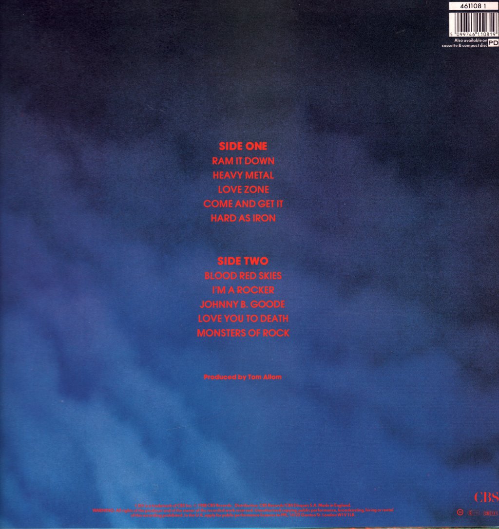 Judas Priest - Ram It Down - Lp