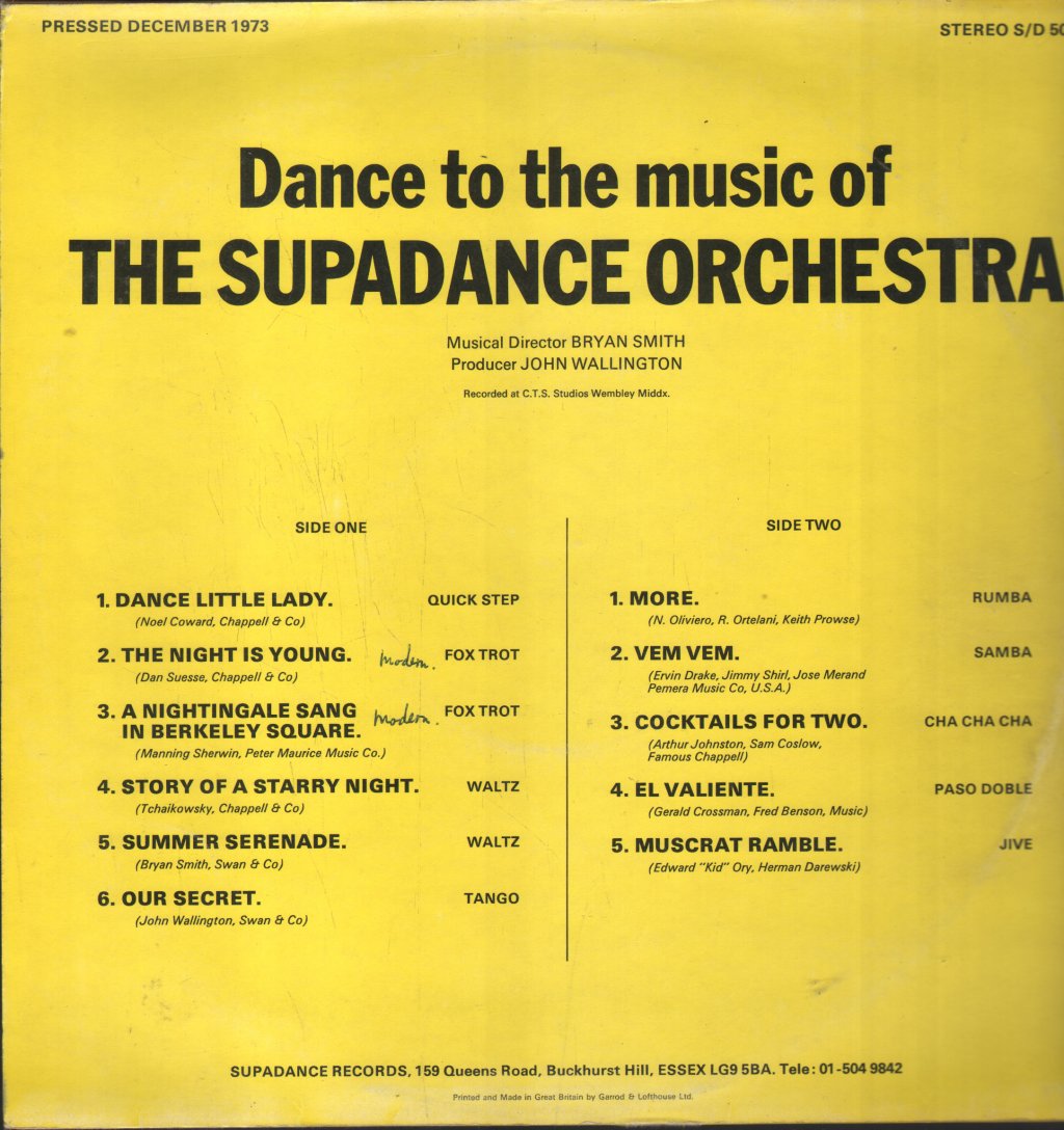 Supadance Orchestra - Dance Little Lady - Lp