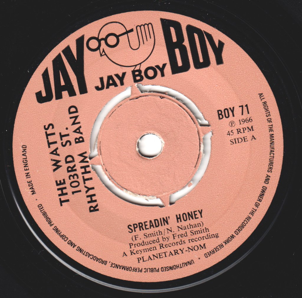 watts 103rd st. rhythm band - Spreadin' Honey - 7 Inch