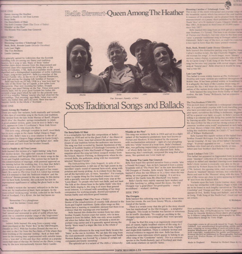 Belle Stewart - Queen Among The Heather - Lp