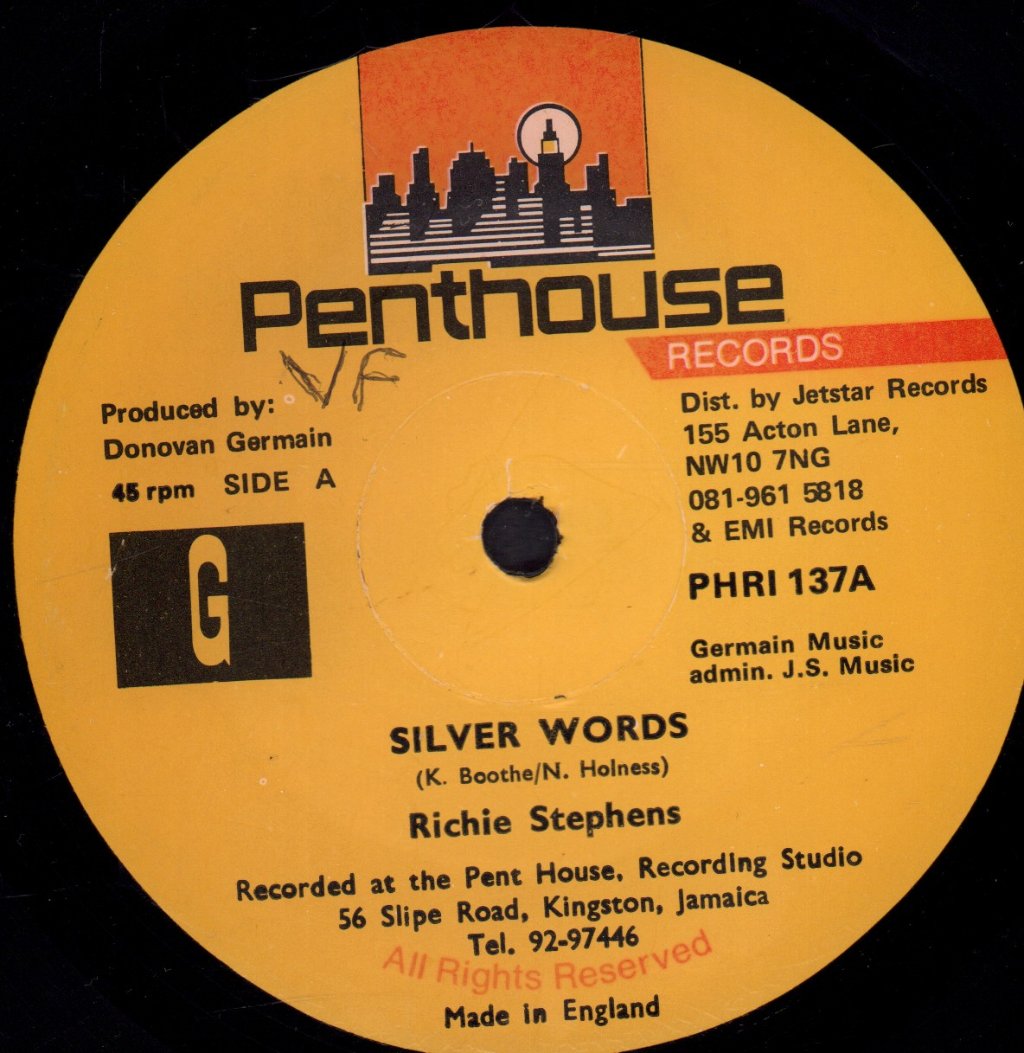 Richie Stephens - Silver Words - 12 Inch