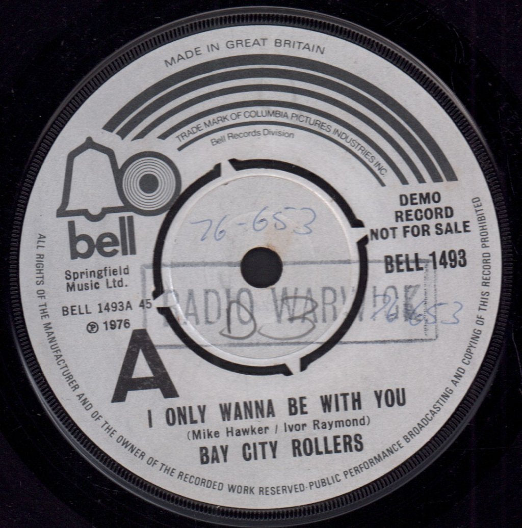 Bay City Rollers - I Only Wanna Be With You - 7 Inch