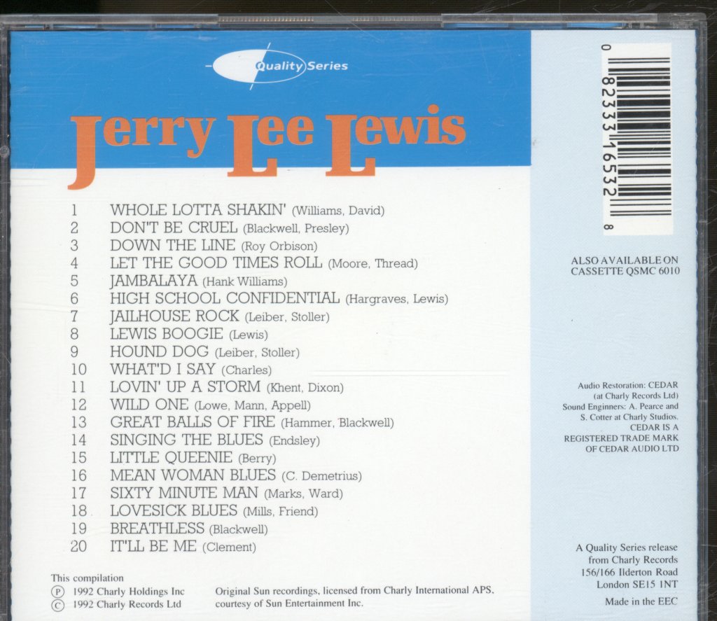 Jerry Lee Lewis - Whole Lotta Shakin' - Cd