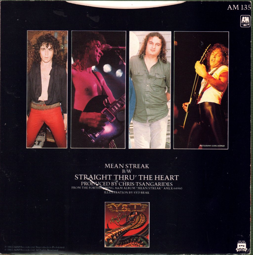 Y&T - Mean Streak - 7 Inch