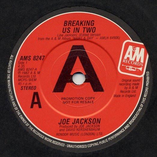 Joe Jackson - Breaking Us In Two - 7 Inch