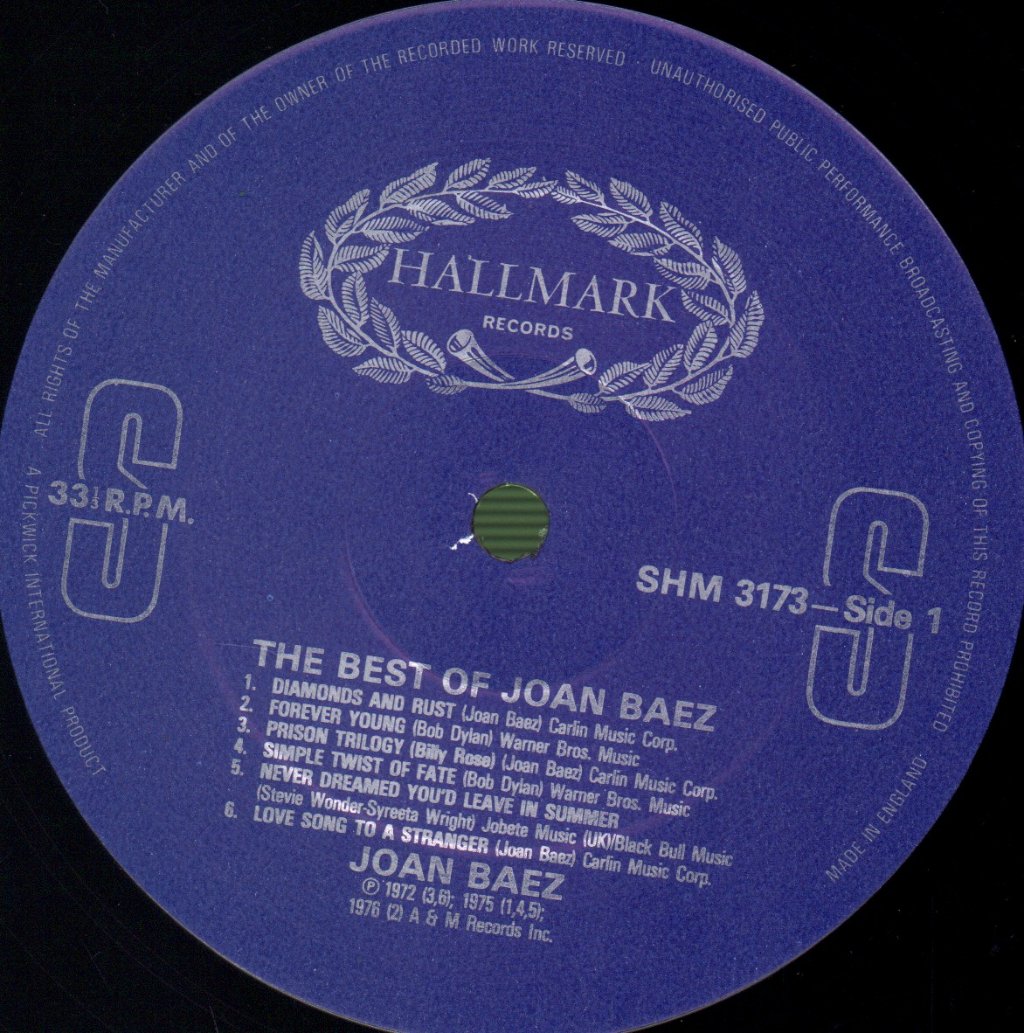 Joan Baez - Best Of Joan Baez - Lp